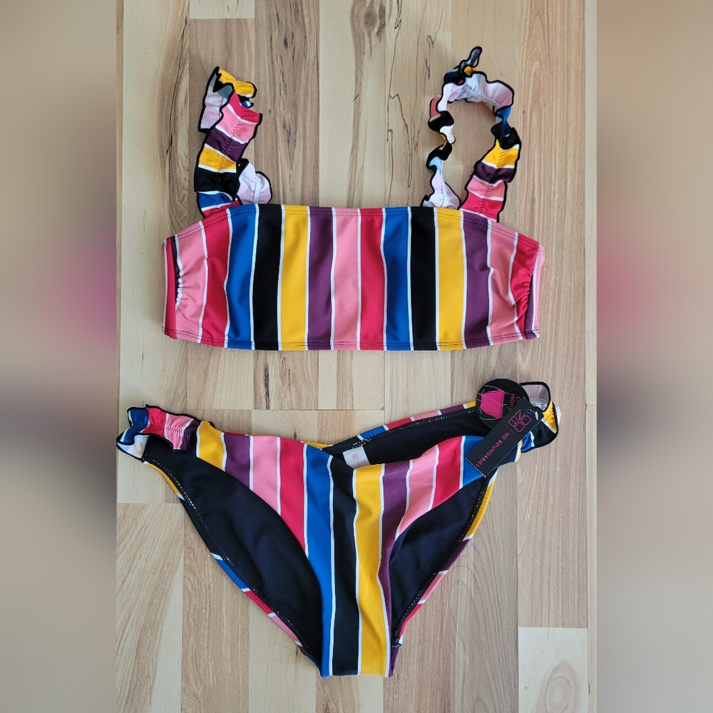New Striped Print Bikini